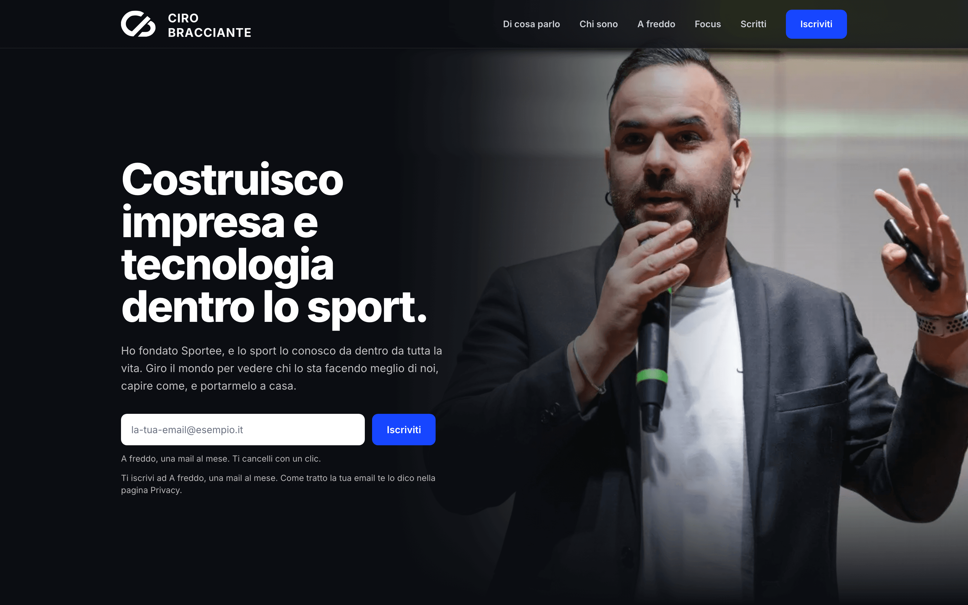 Ciro Bracciante, schermata 1