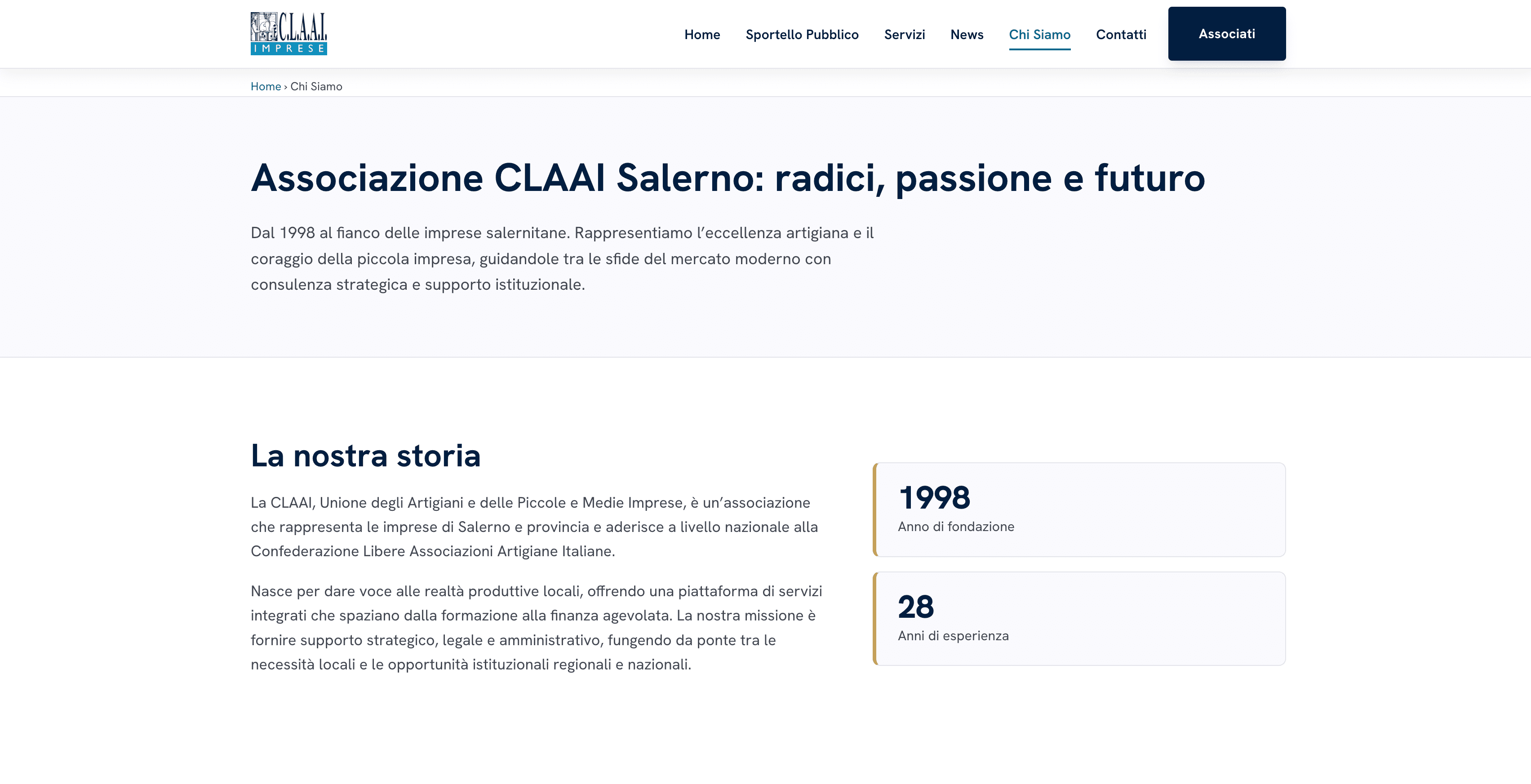 CLAAI Salerno — schermata 1